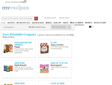 Tablet Screenshot of coupons.myrecipes.com